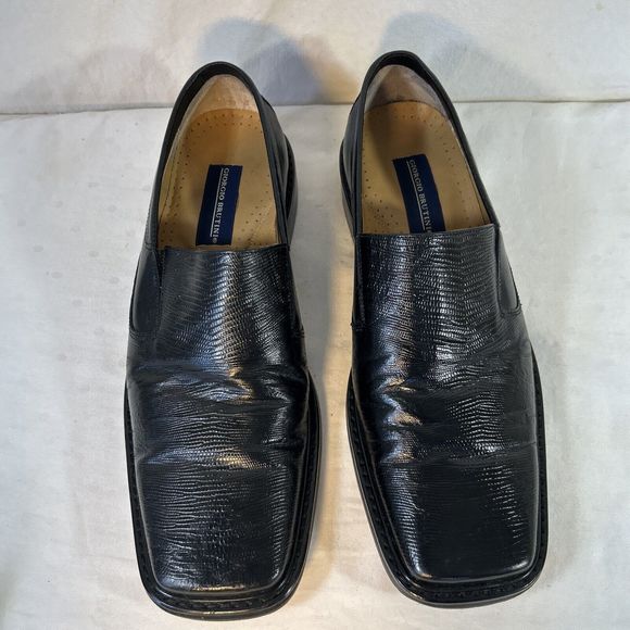 Giorgio Brutini Mens Loafer Shoes 9.5 Black - Picture 8 of 13